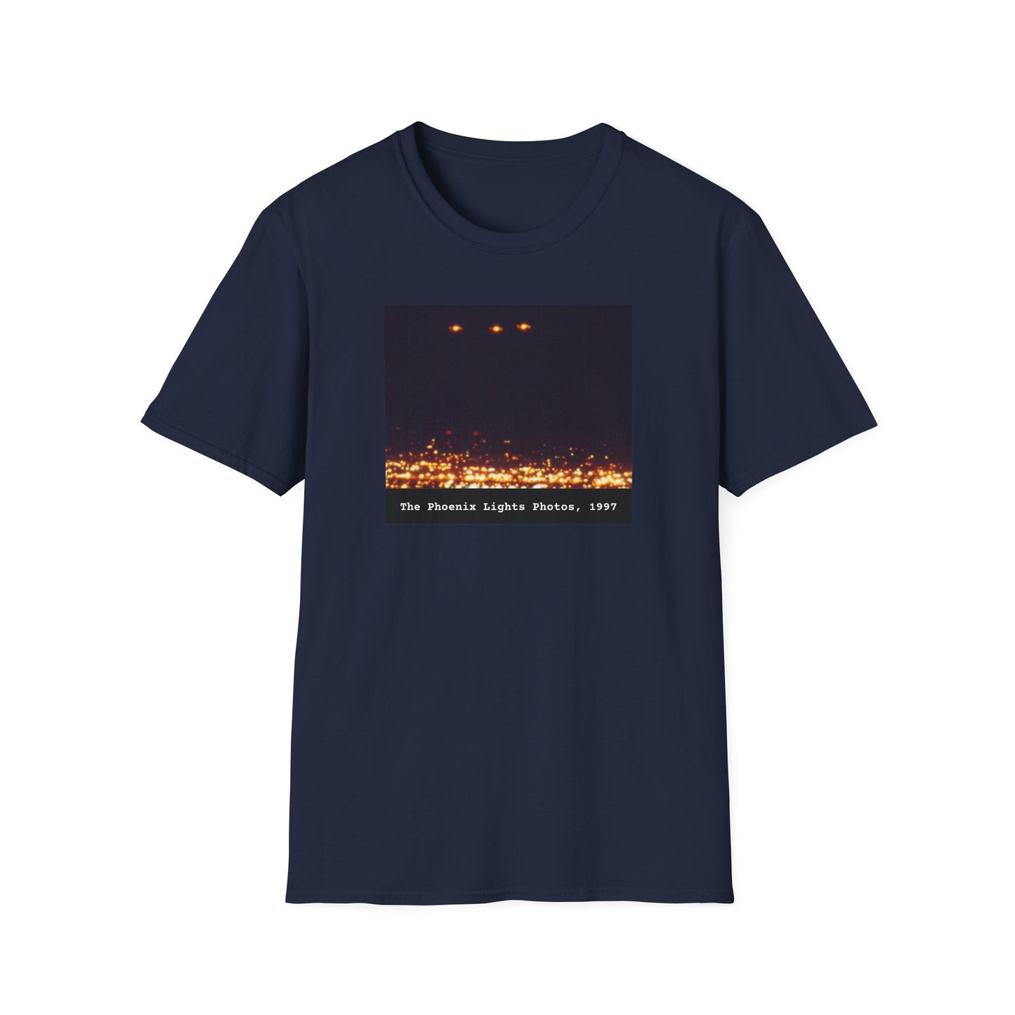 The Phoenix Lights 1997 - Mysterious UFO Sighting T-Shirt, Unidentified Flying Object Shirt, Spaceship, Government Mystery