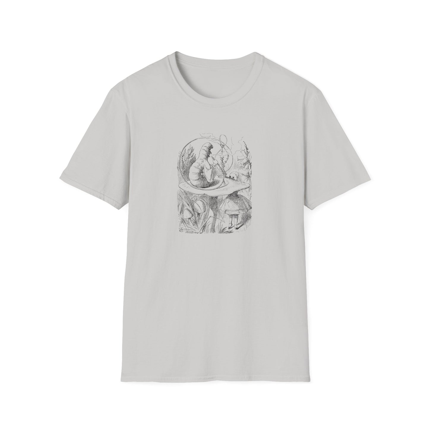 Alice and the Caterpillar, Alice in Wonderland Crewneck T-Shirt