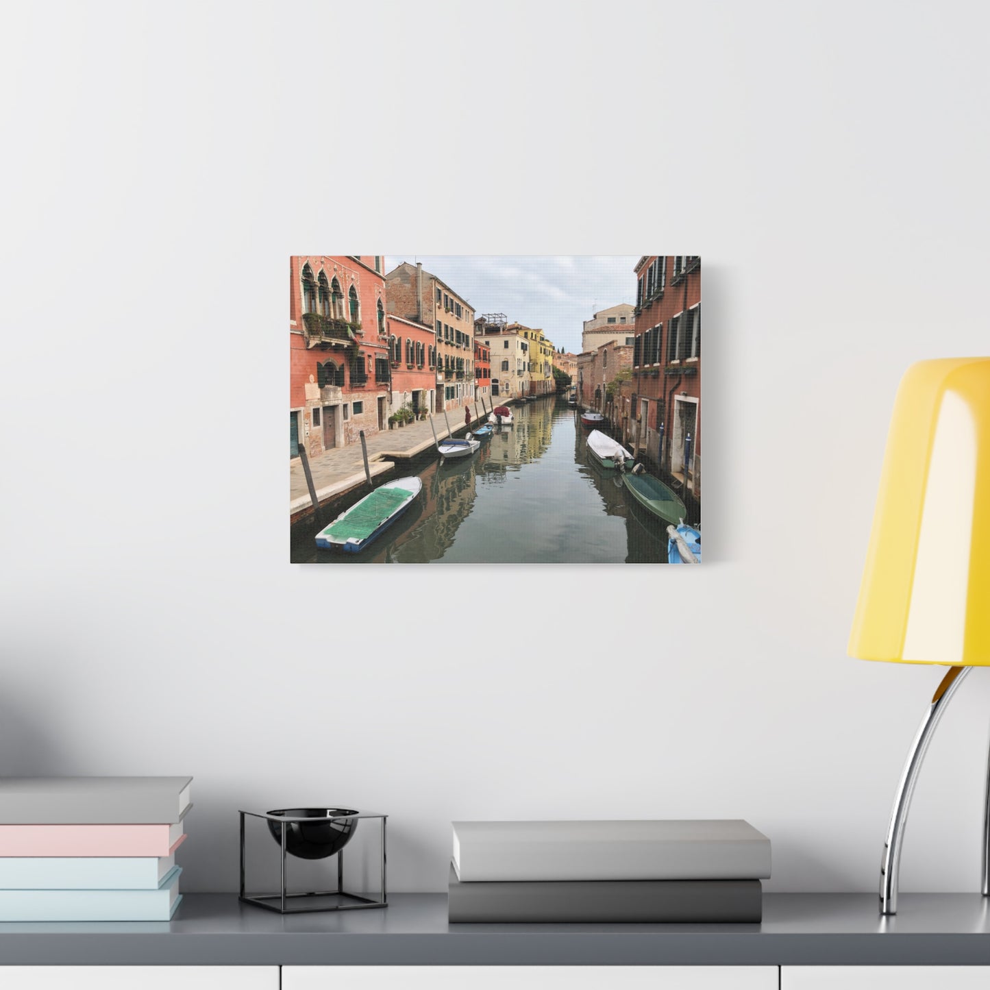 Venetian Canal Matte Canvas Print