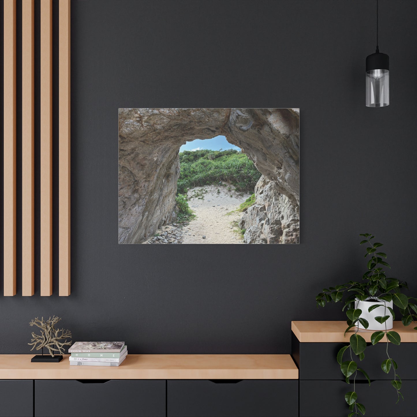 Tropical Aharen Beach in Tokashiki, Japan Matte Canvas Print