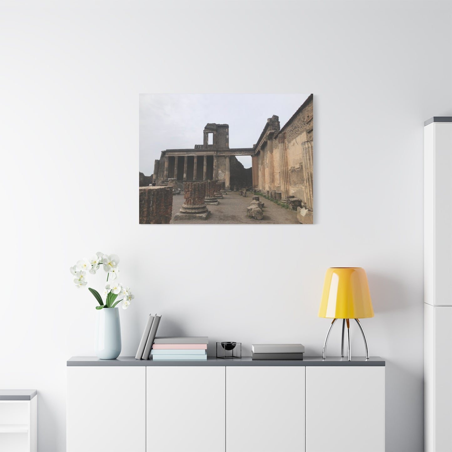 Ruins of Pompeii Matte Canvas Print