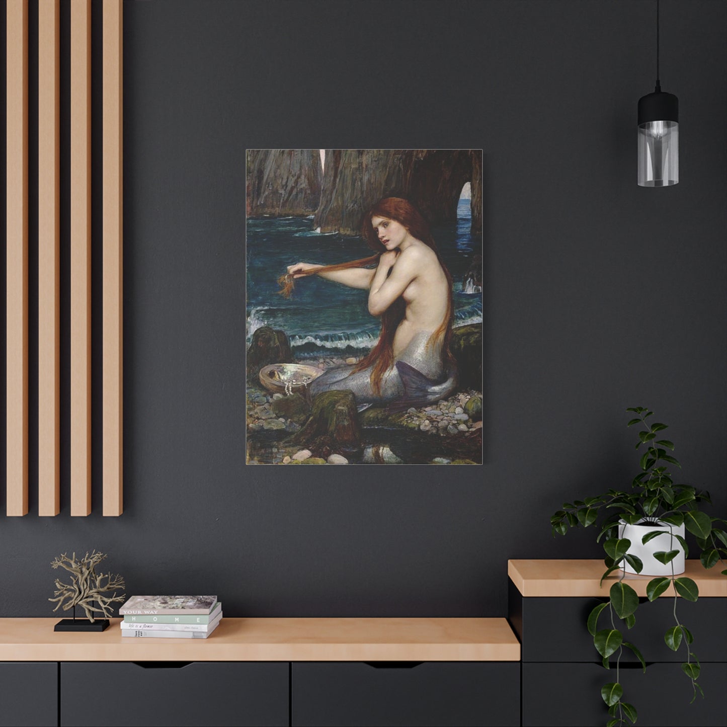 John Waterhouse's Mermaid Matte Canvas Print