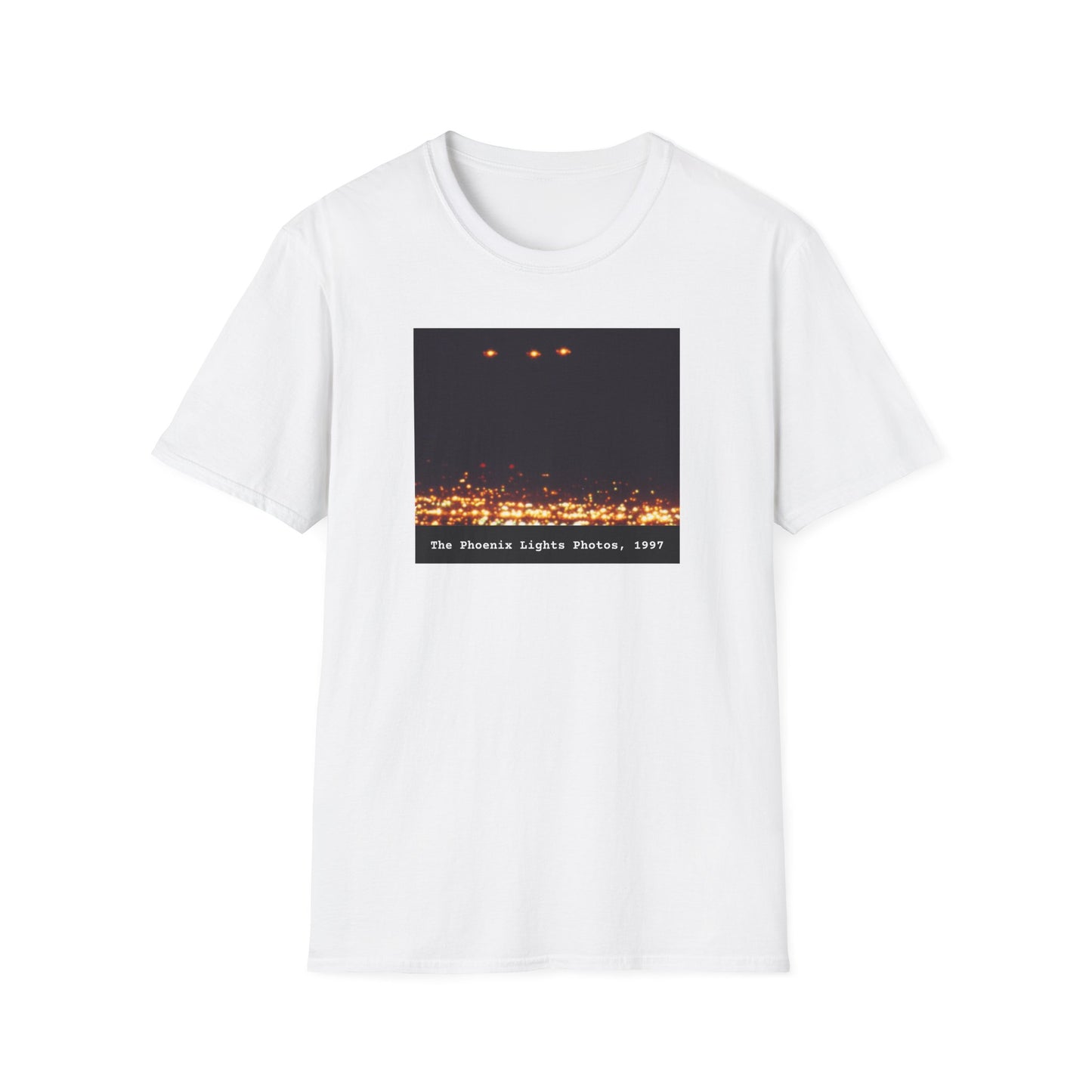 The Phoenix Lights 1997 - Mysterious UFO Sighting T-Shirt, Unidentified Flying Object Shirt, Spaceship, Government Mystery