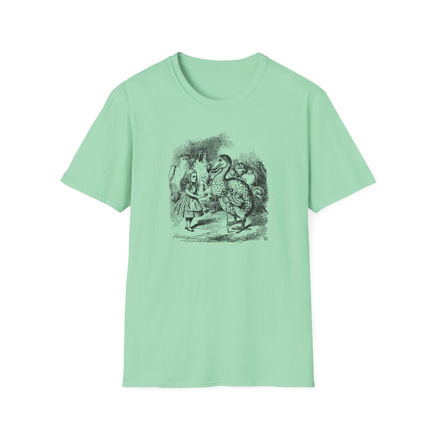 Alice and the Dodo, Alice in Wonderland Crewneck T-Shirt