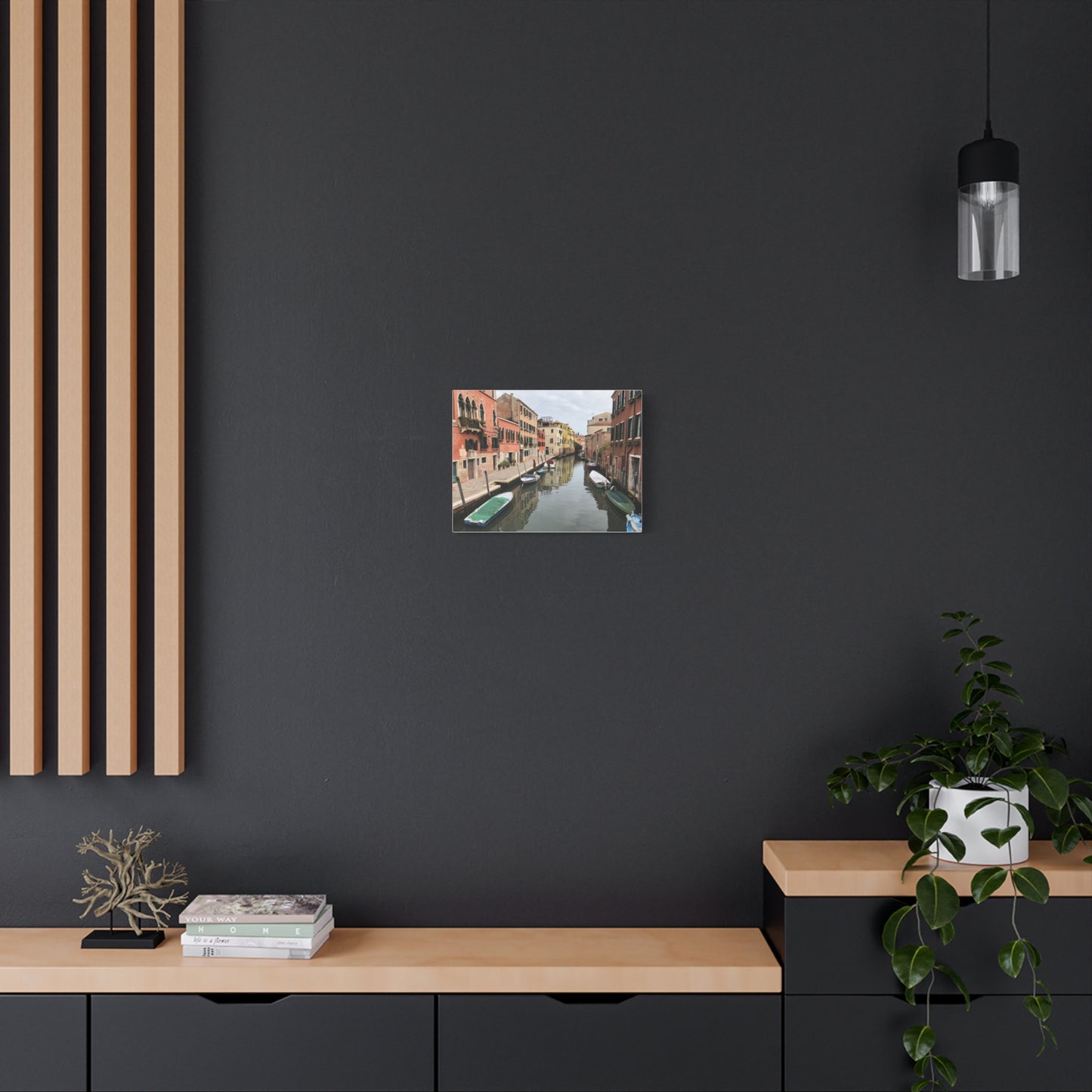 Venetian Canal Matte Canvas Print