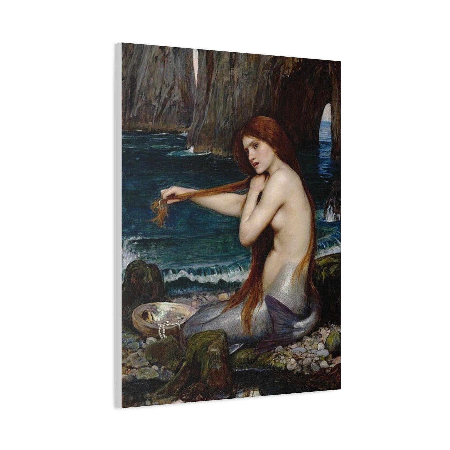 John Waterhouse's Mermaid Matte Canvas Print