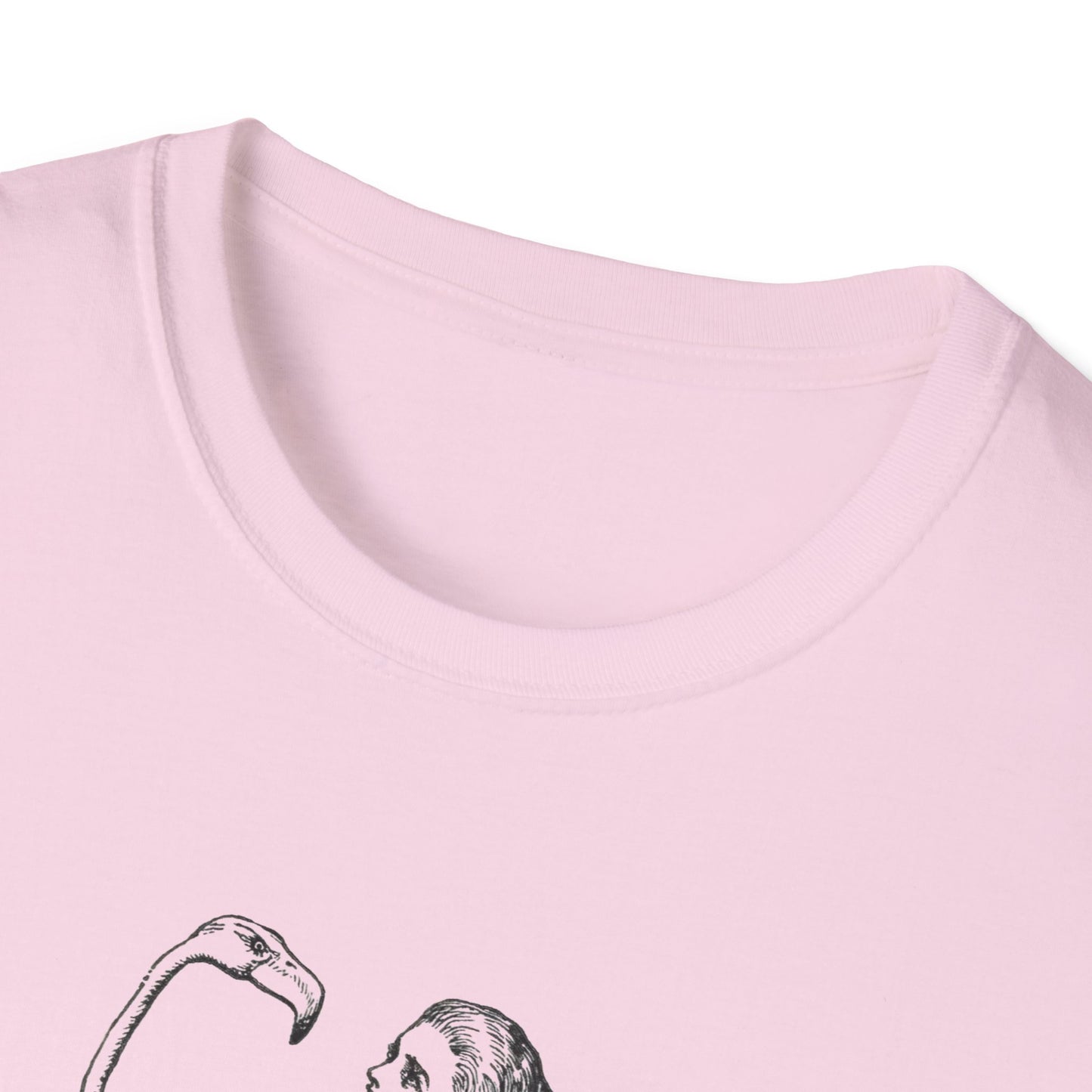 Alice and the Flamingo, Alice in Wonderland Crewneck T-Shirt