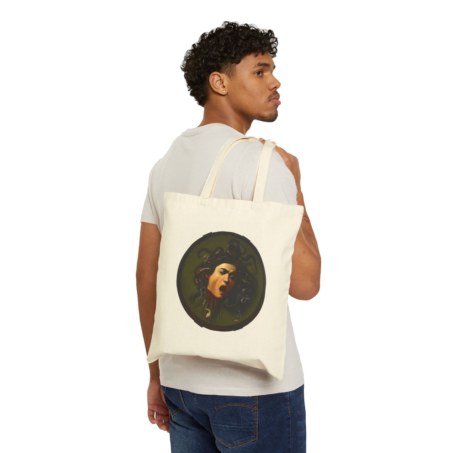 Caravaggio's Medusa Canvas Tote Bag