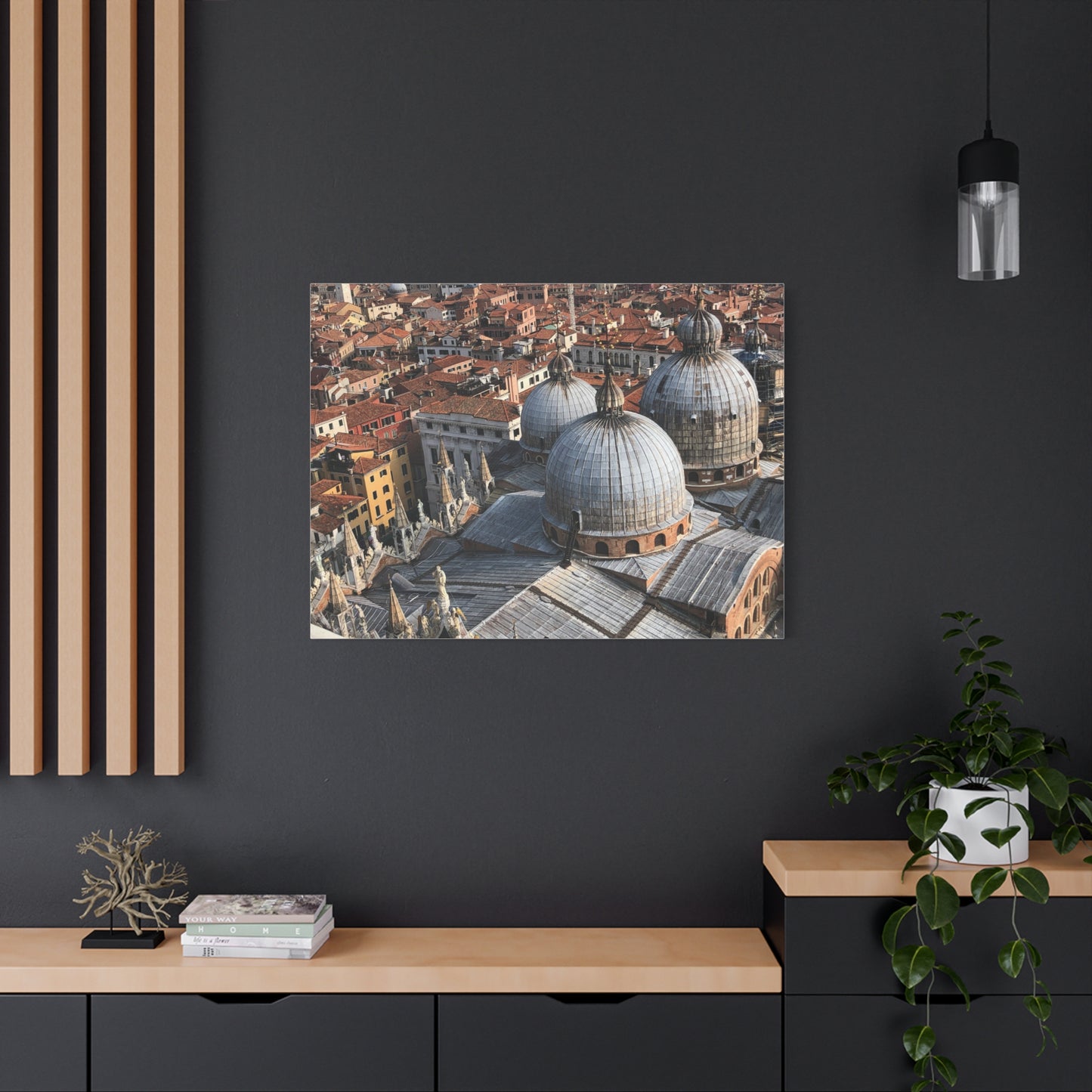 Domes of Saint Mark's Cathedral in Venice, Italy Matte Canvas Print