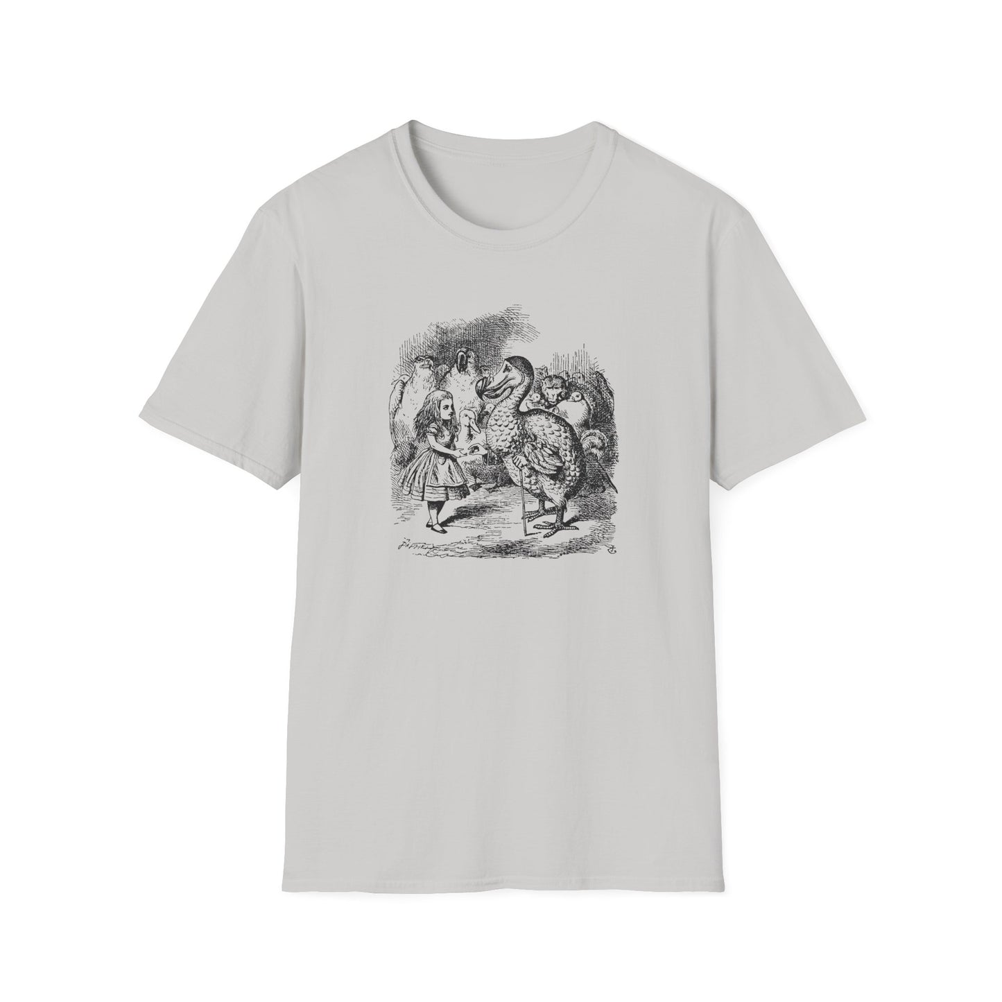 Alice and the Dodo, Alice in Wonderland Crewneck T-Shirt