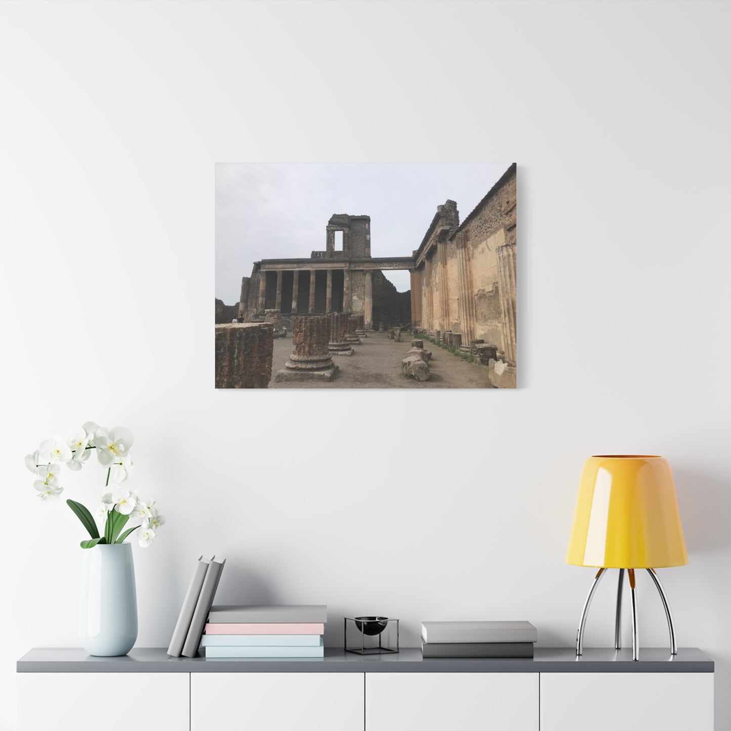 Ruins of Pompeii Matte Canvas Print