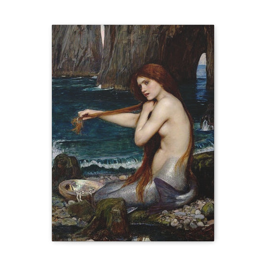 John Waterhouse's Mermaid Matte Canvas Print