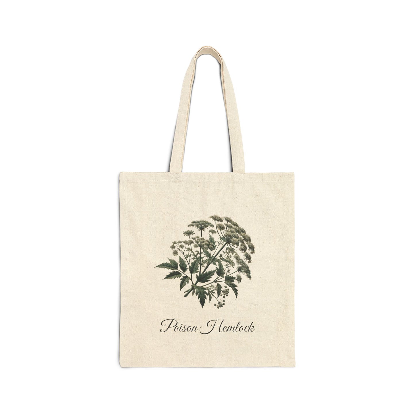 Poison Hemlock (Conium maculatum) Canvas Tote Bag