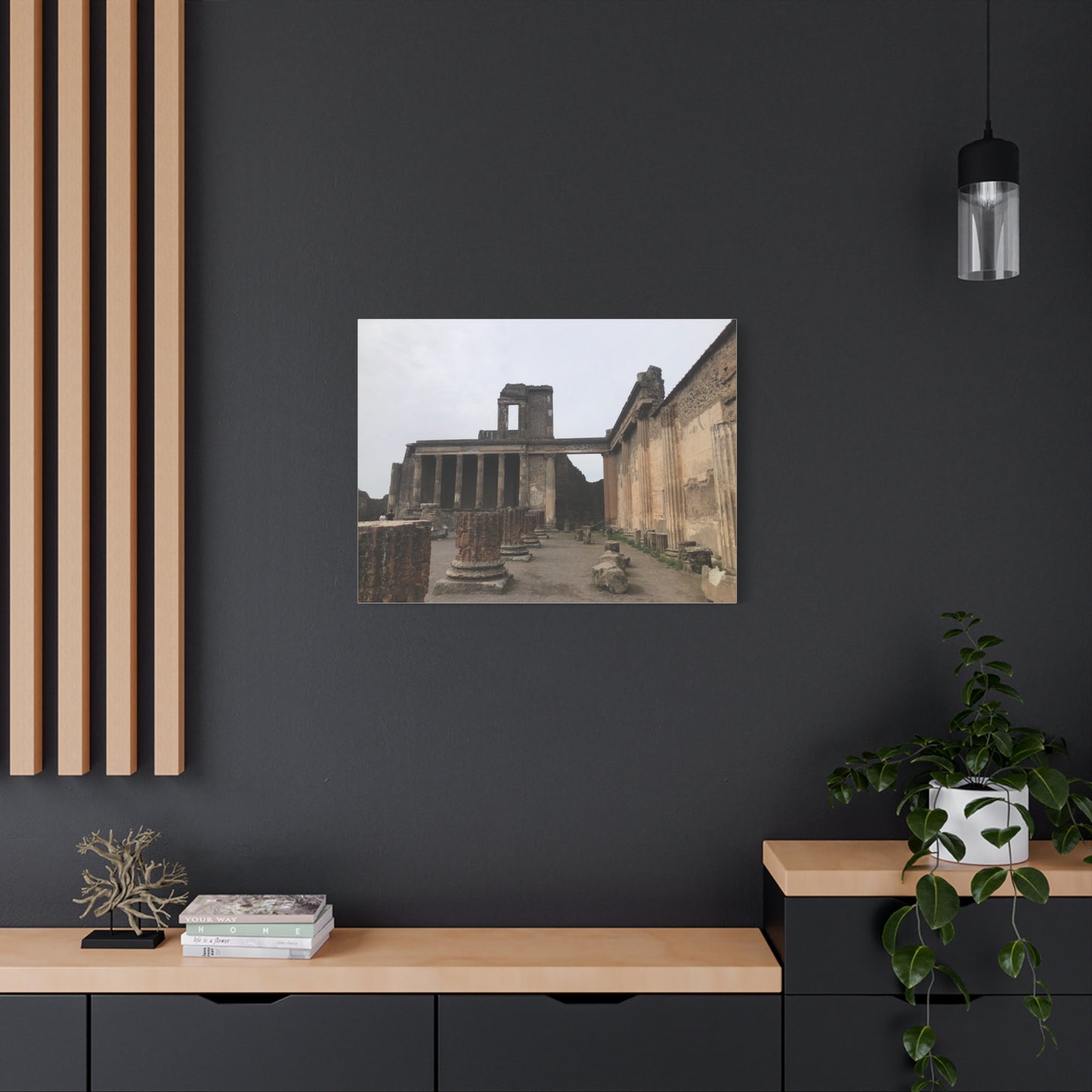 Ruins of Pompeii Matte Canvas Print