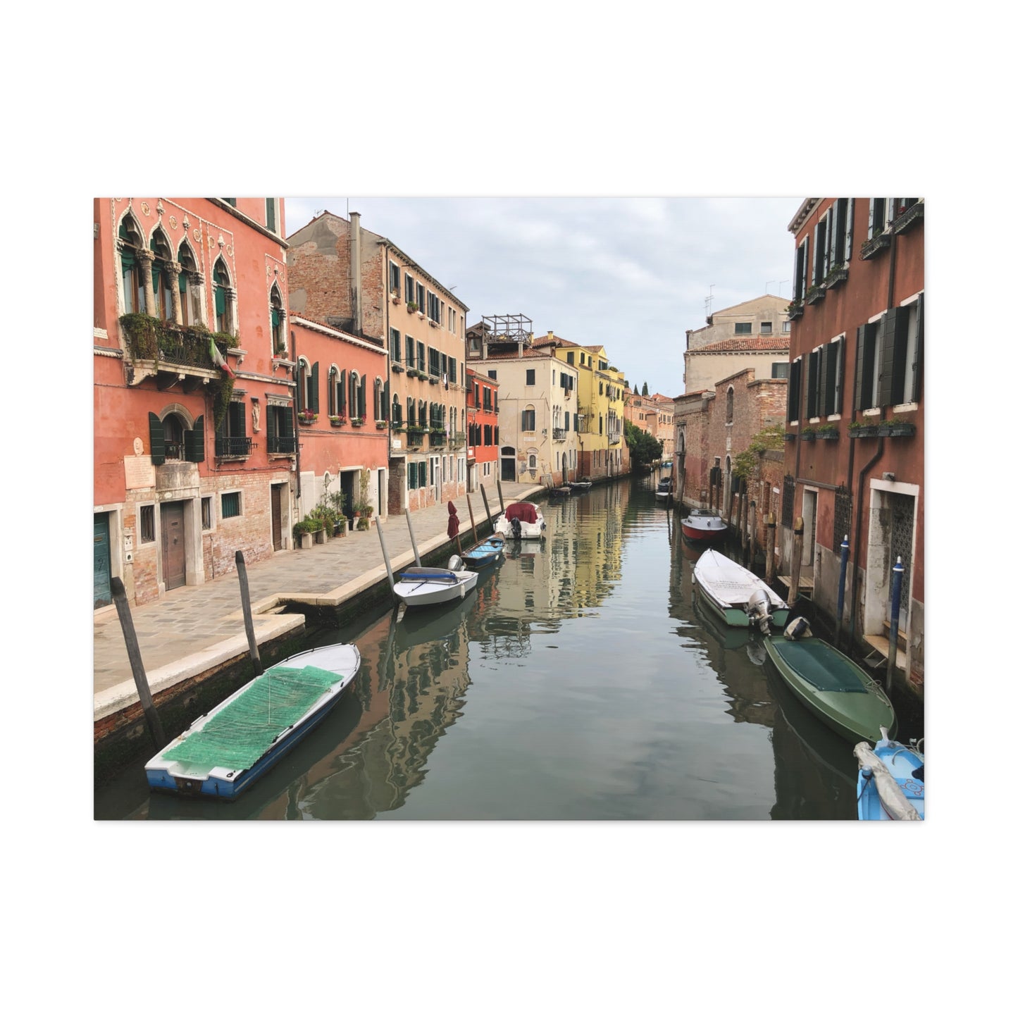 Venetian Canal Matte Canvas Print