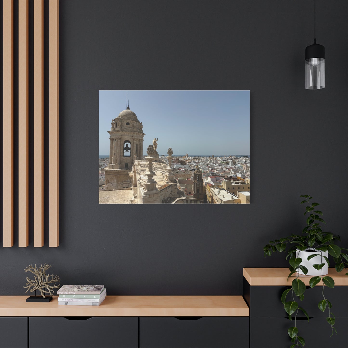 Cádiz Skyline in Andalusia, Spain Matte Canvas Print