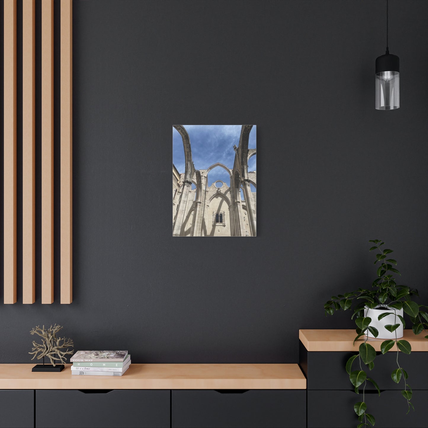 Carmo Convent in Lisbon, Portugal Matte Canvas Print