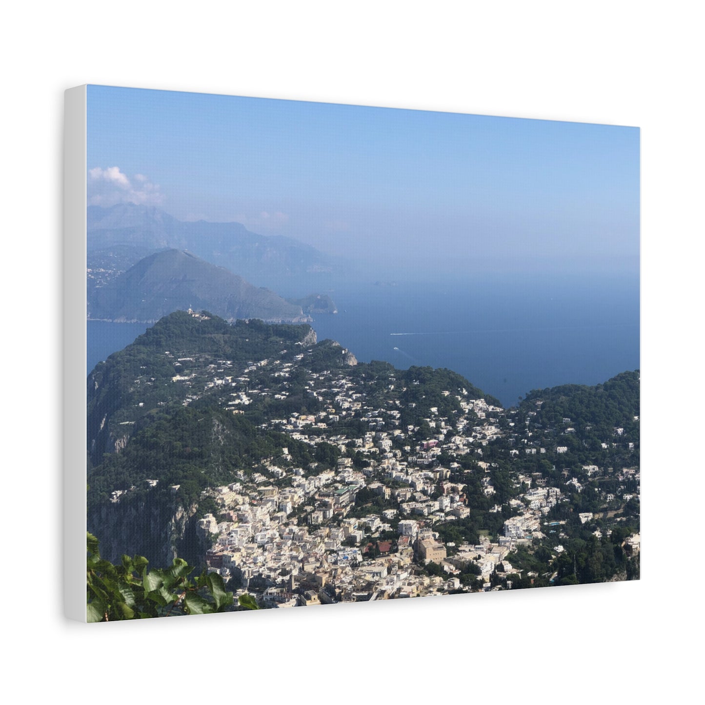 Panoramic View of Capri, Italy, Matte Canvas Print