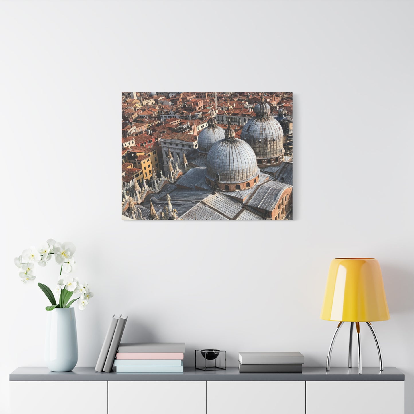 Domes of Saint Mark's Cathedral in Venice, Italy Matte Canvas Print