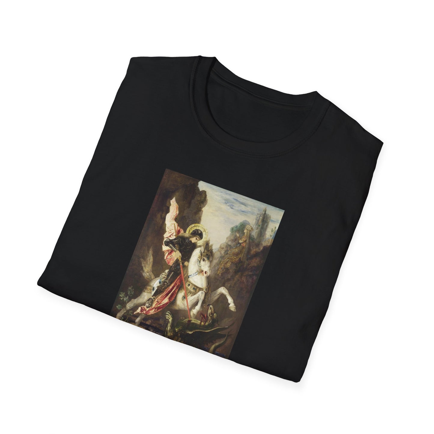 Gustave Moreau's Saint George Slaying the Dragon Crewneck T-Shirt