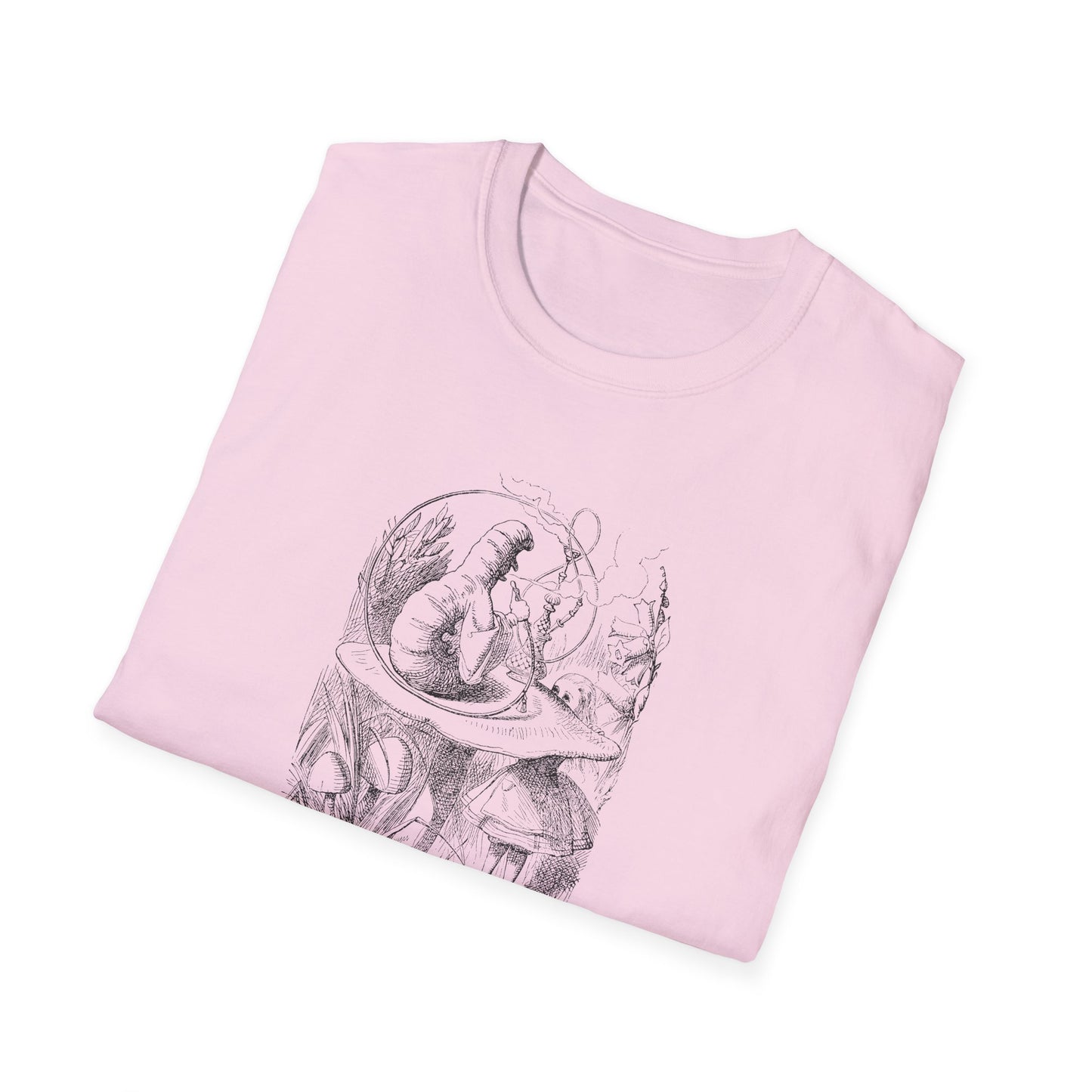 Alice and the Caterpillar, Alice in Wonderland Crewneck T-Shirt