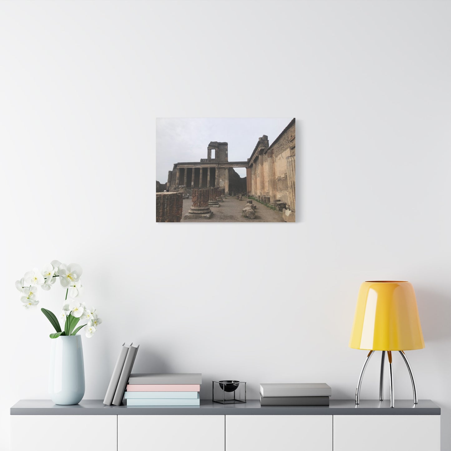 Ruins of Pompeii Matte Canvas Print