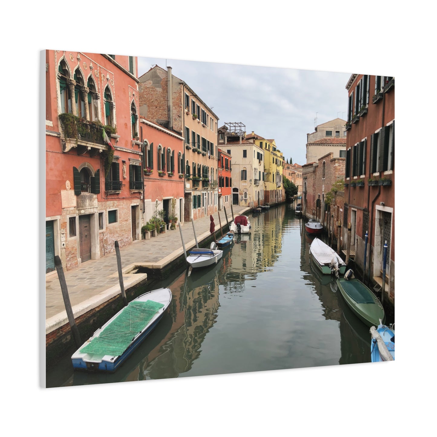 Venetian Canal Matte Canvas Print