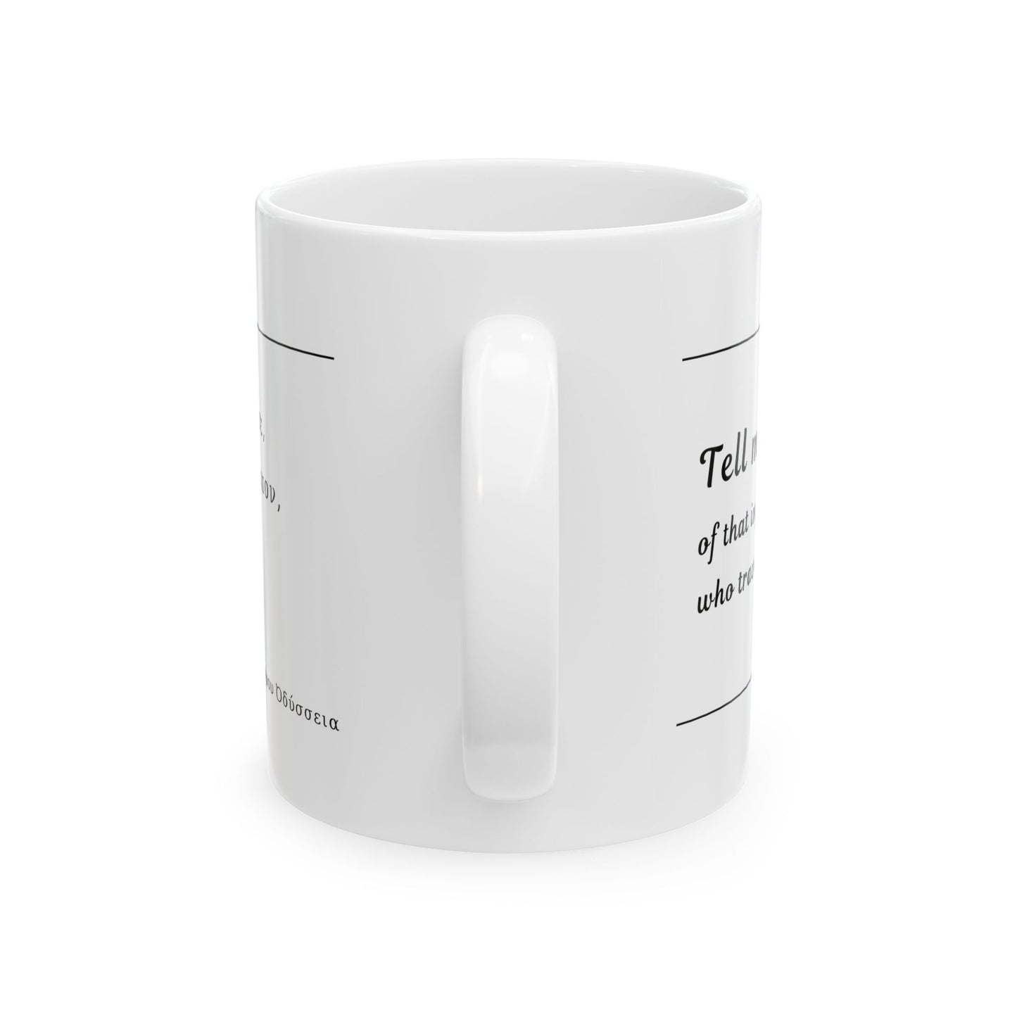 The Odyssey: Ingenious Hero Quote Ceramic Mug