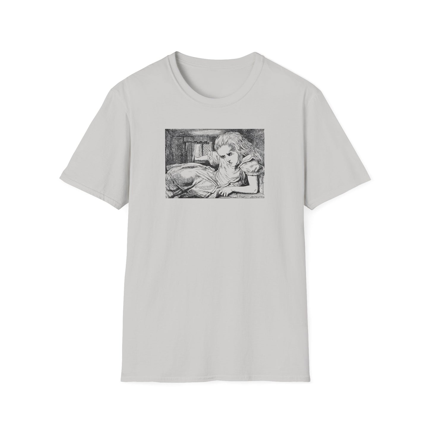 Alice Stuck in the White Rabbit's House, Alice in Wonderland Crewneck T-Shirt