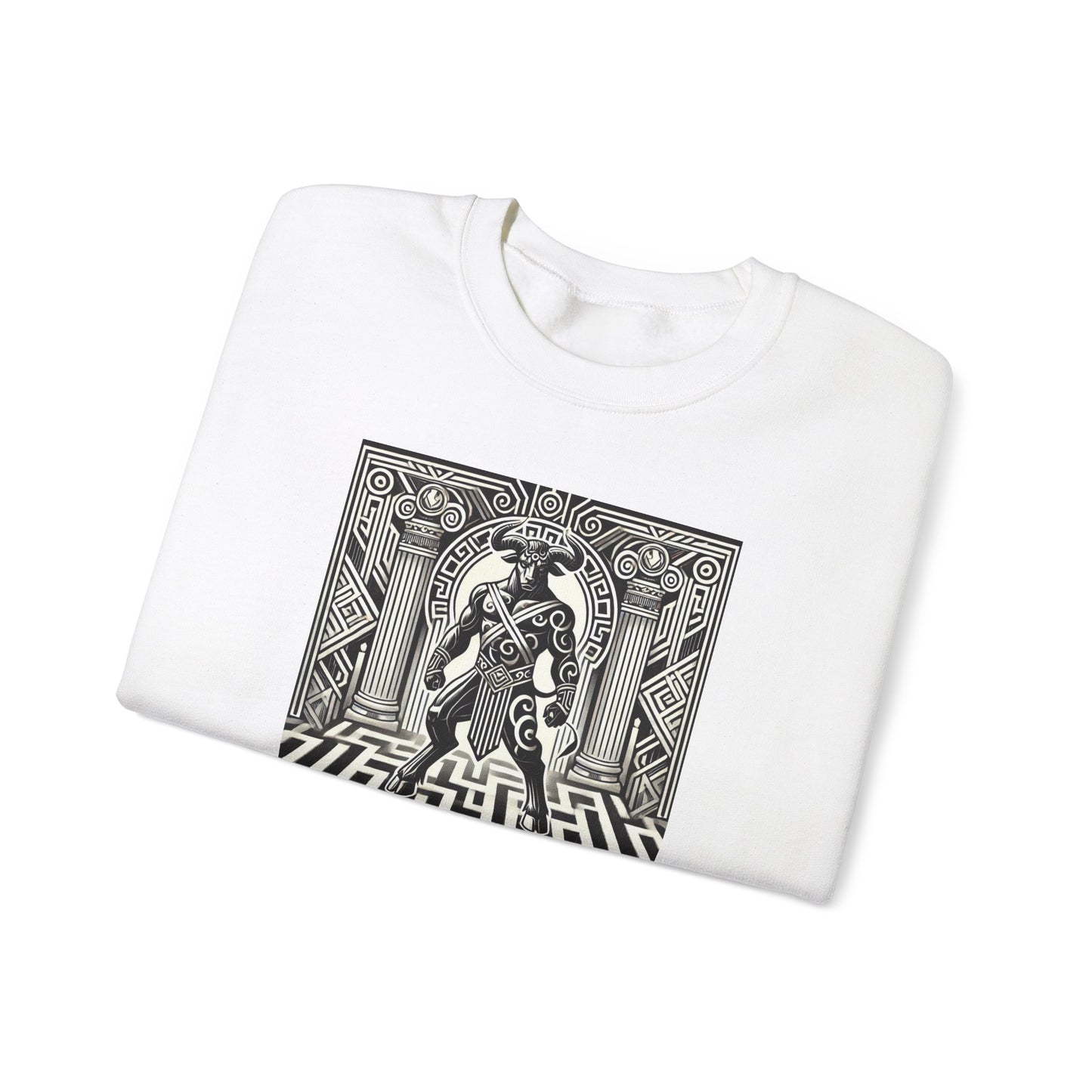 Minotaur in the Labyrinth Crewneck Sweatshirt