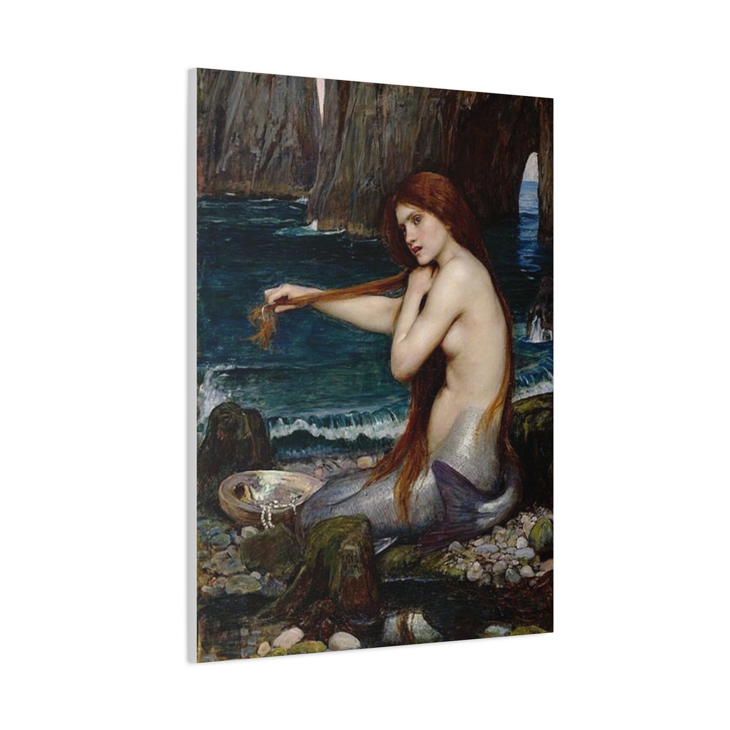 John Waterhouse's Mermaid Matte Canvas Print