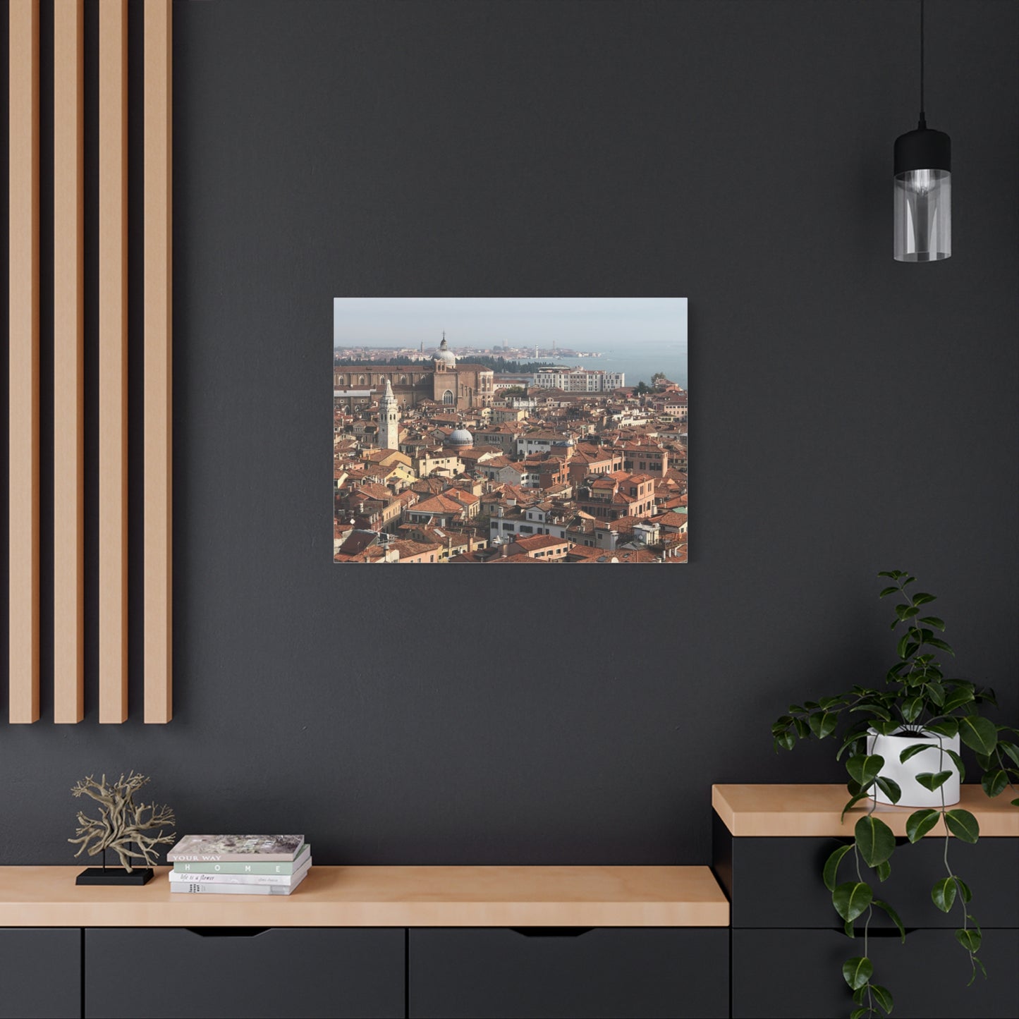 Venetian Cityscape Matte Canvas Print