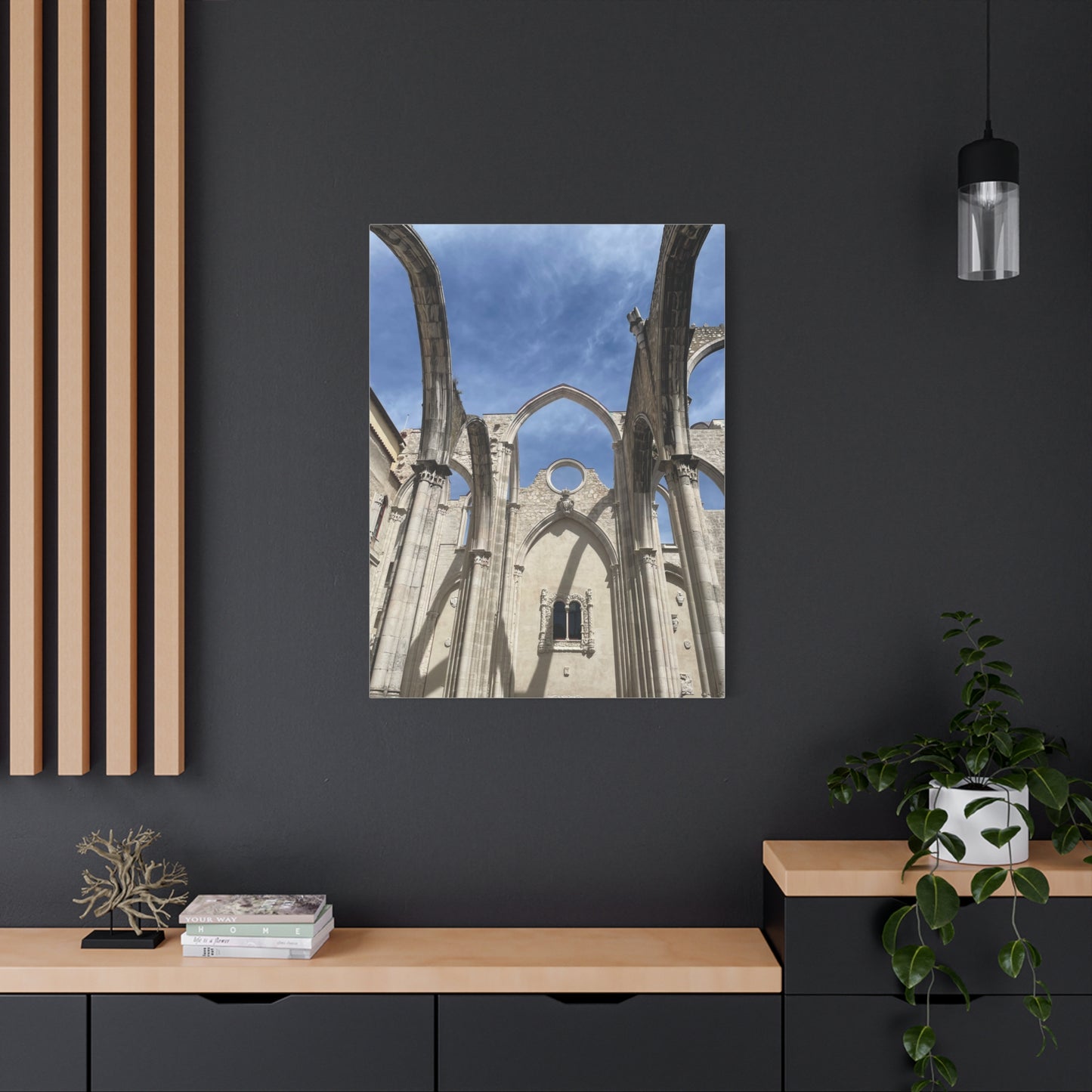 Carmo Convent in Lisbon, Portugal Matte Canvas Print