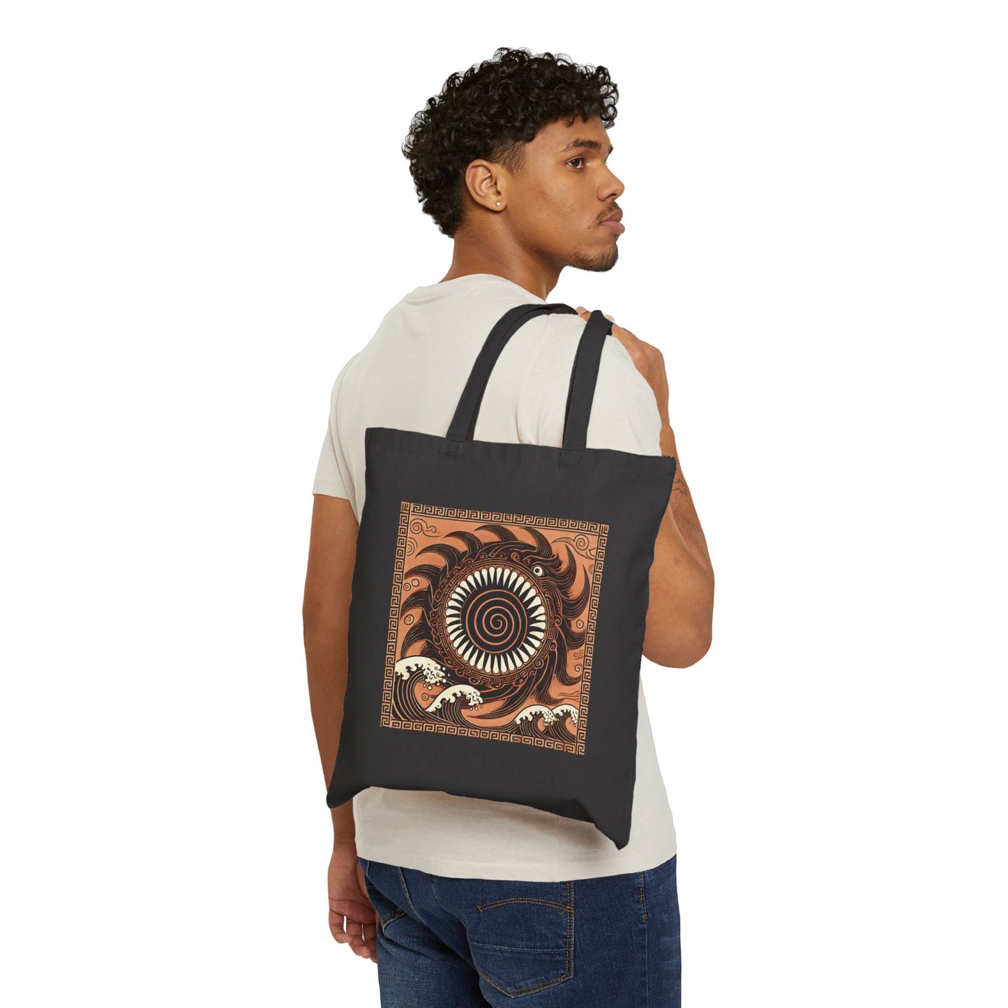 Charybdis' Spiraling Abyss Canvas Tote Bag