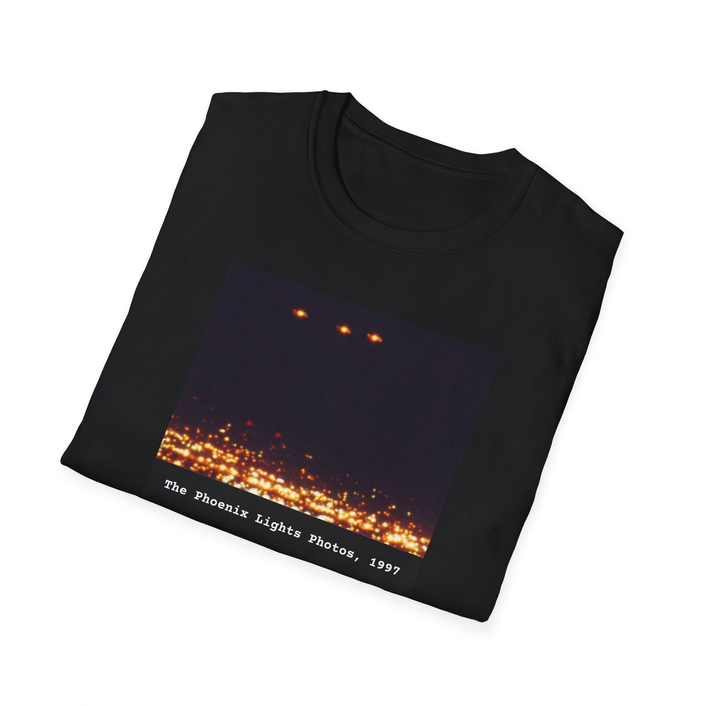 The Phoenix Lights 1997 - Mysterious UFO Sighting T-Shirt, Unidentified Flying Object Shirt, Spaceship, Government Mystery