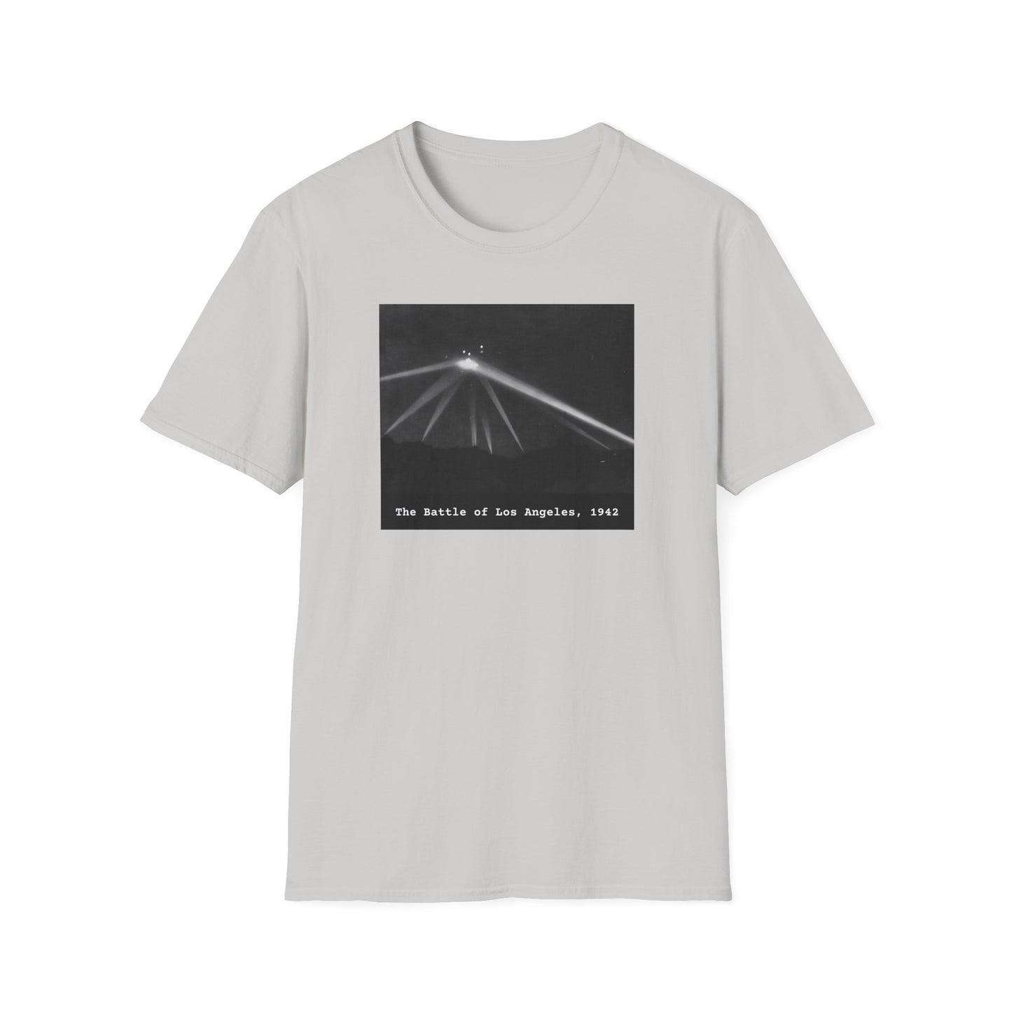 The Battle of Los Angeles 1942 - UFO Encounter T-Shirt, Unidentified Flying Object Shirt, Spaceship, Government Mystery