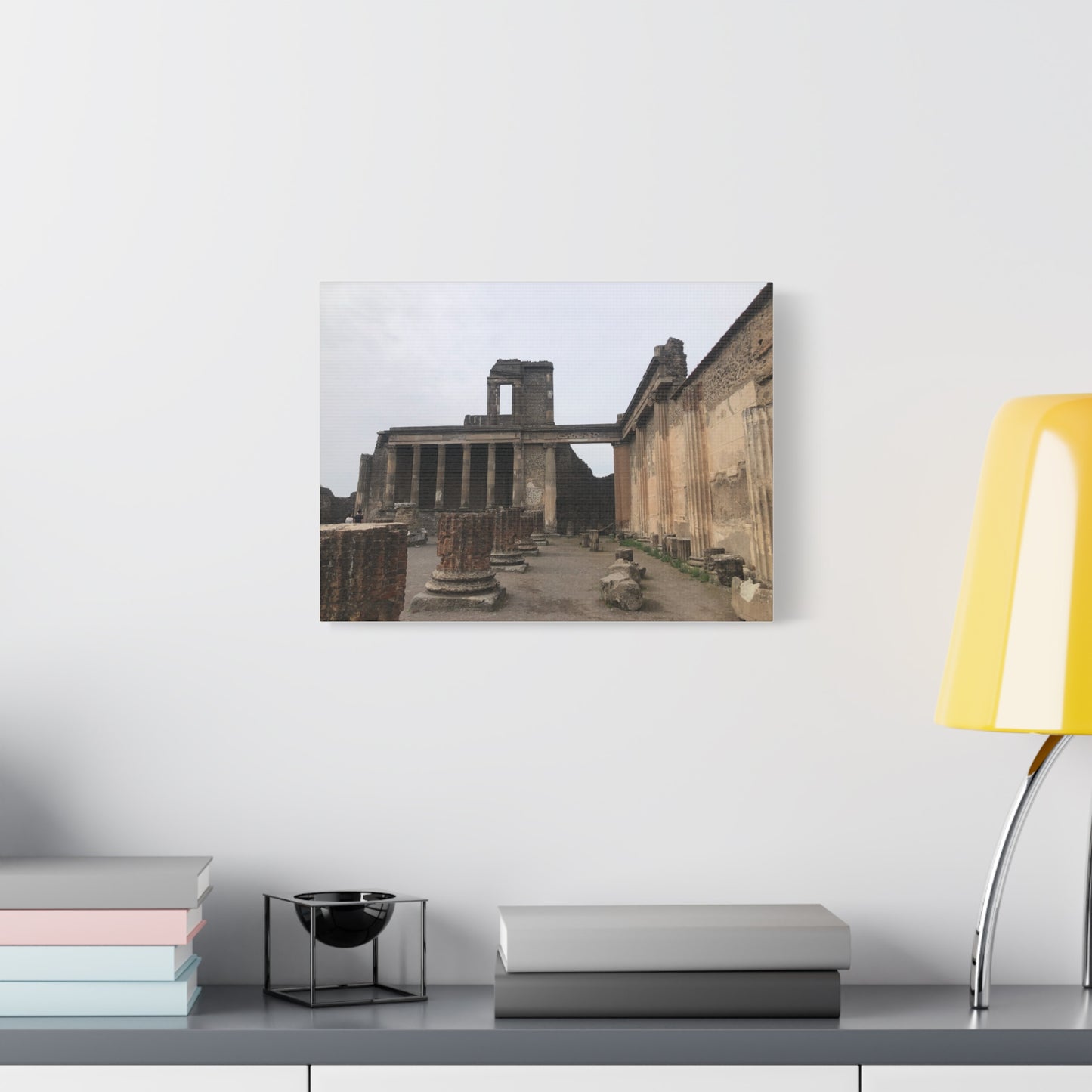 Ruins of Pompeii Matte Canvas Print