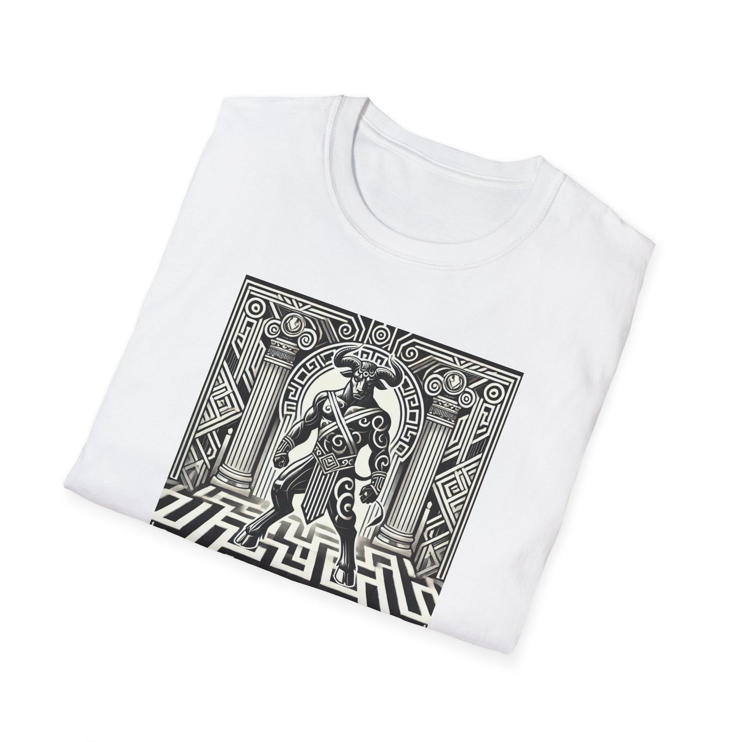 Minotaur in the Labyrinth Crewneck T-Shirt