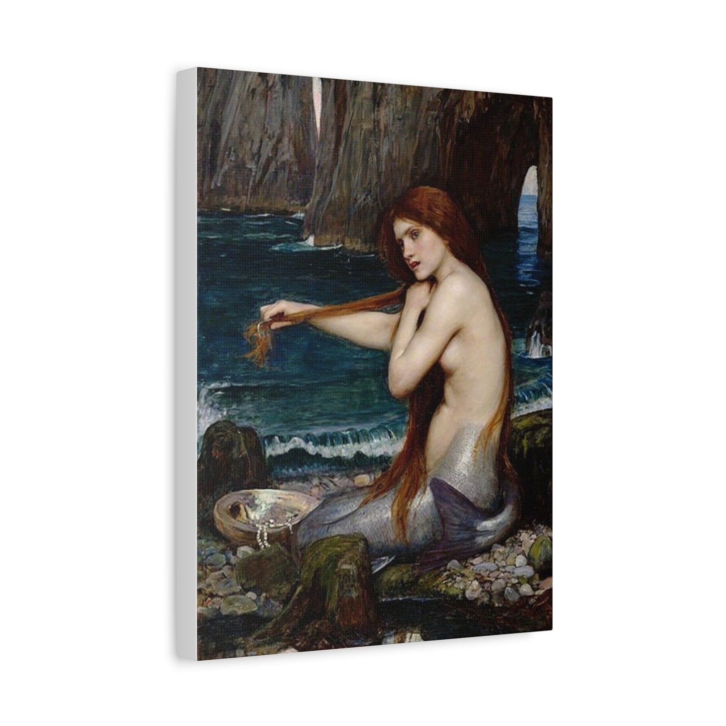 John Waterhouse's Mermaid Matte Canvas Print