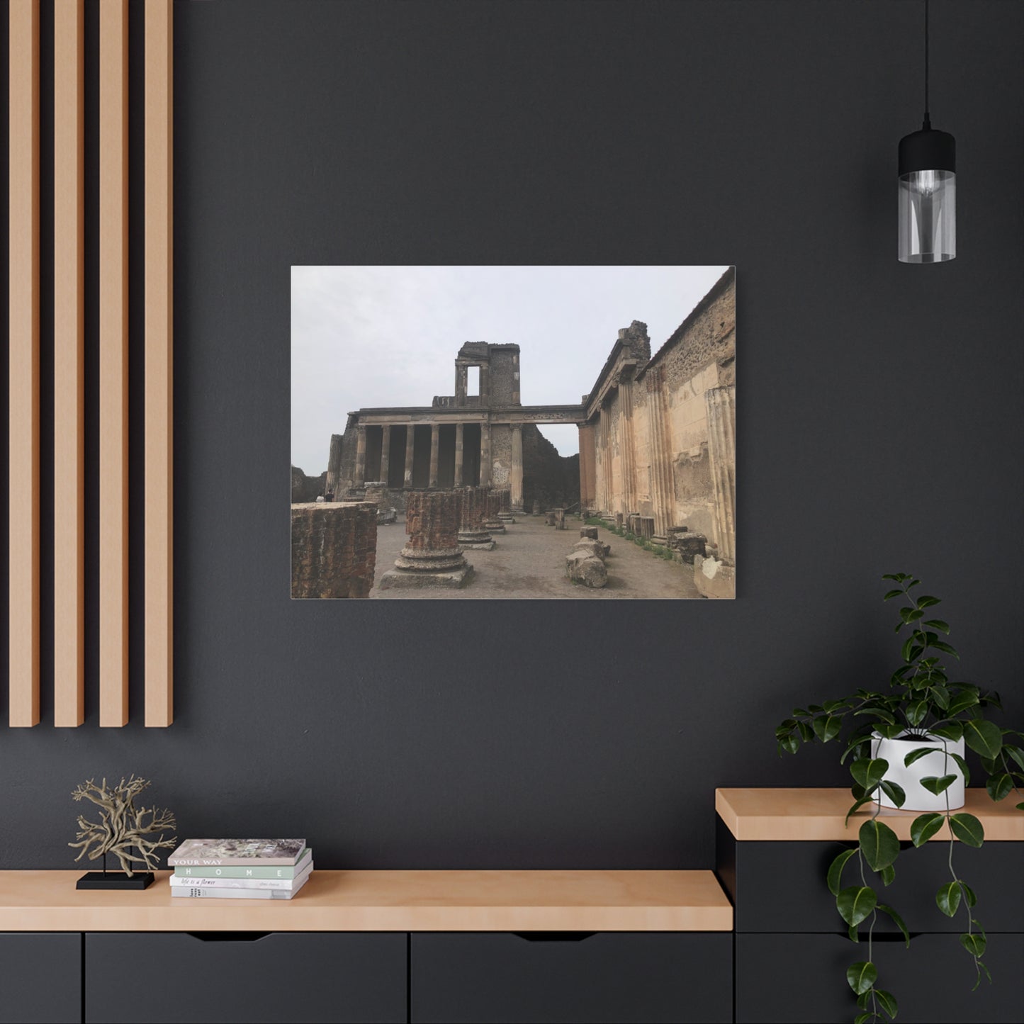 Ruins of Pompeii Matte Canvas Print