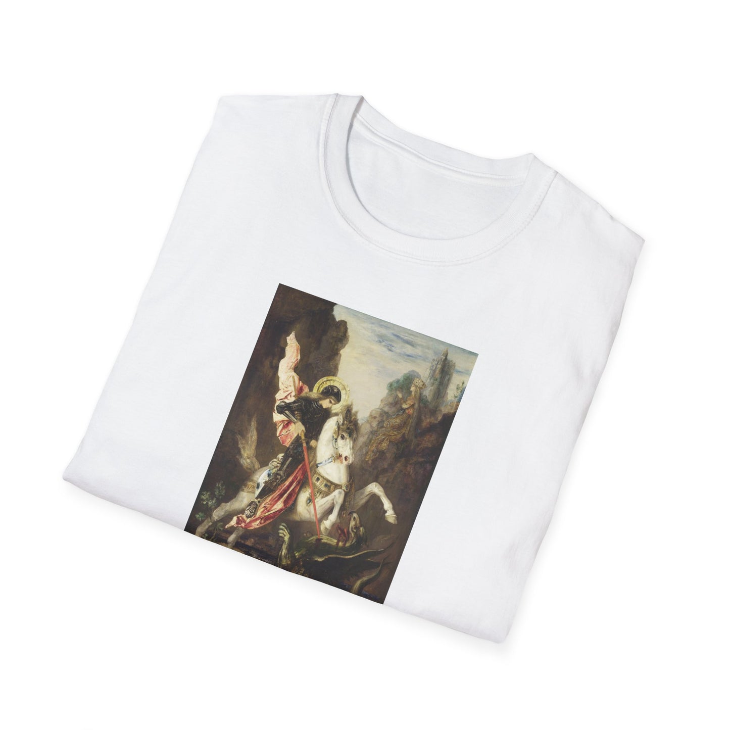 Gustave Moreau's Saint George Slaying the Dragon Crewneck T-Shirt