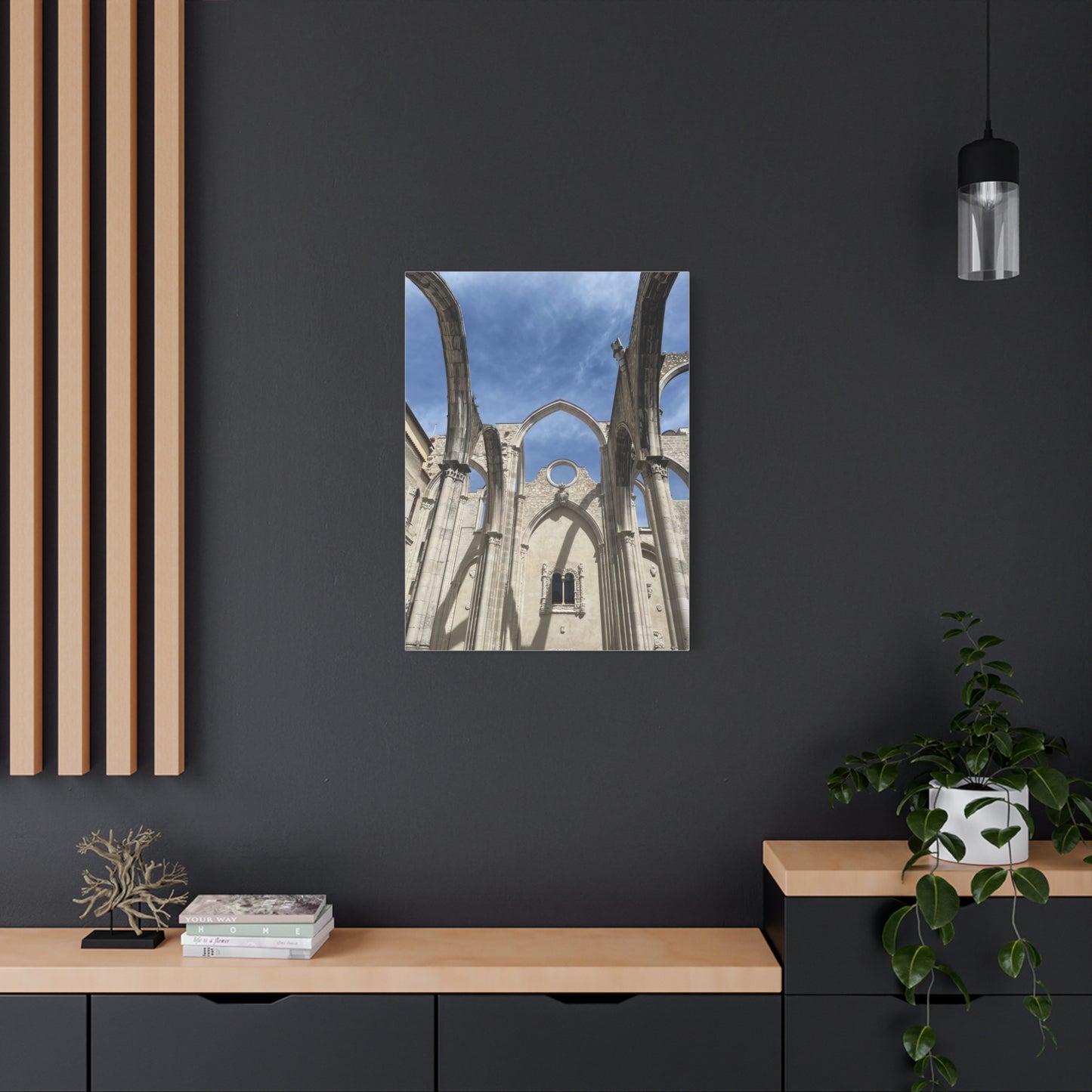 Carmo Convent in Lisbon, Portugal Matte Canvas Print