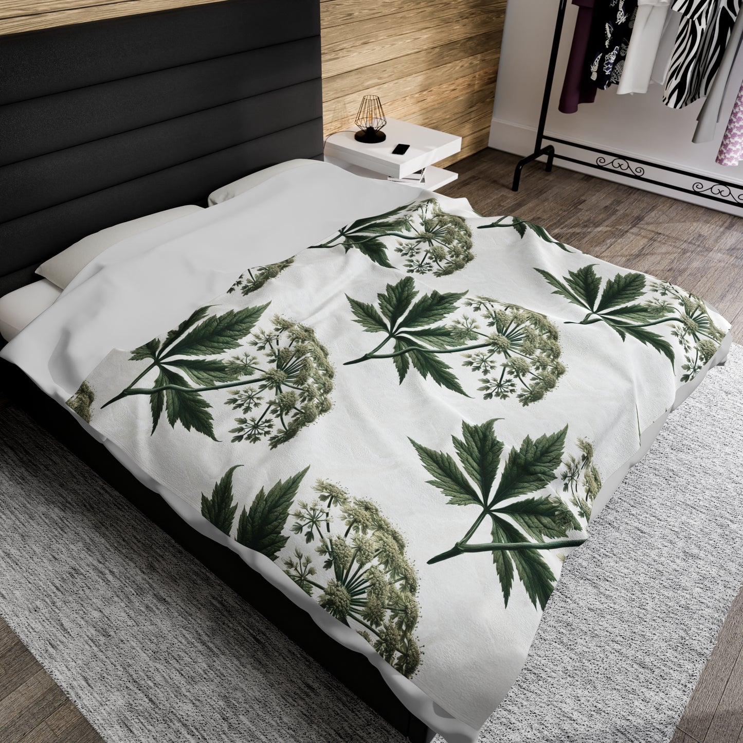 Poison Hemlock Throw Blanket