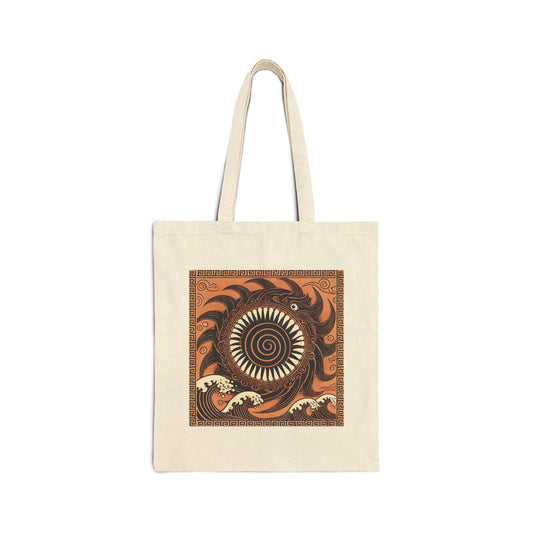 Charybdis' Spiraling Abyss Canvas Tote Bag