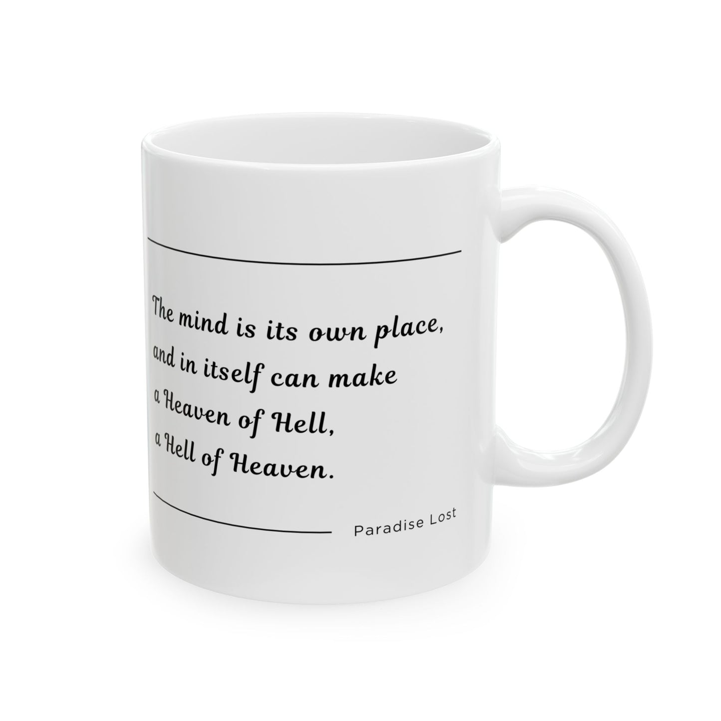 Paradise Lost: Heaven & Hell Within Quote Ceramic Mug