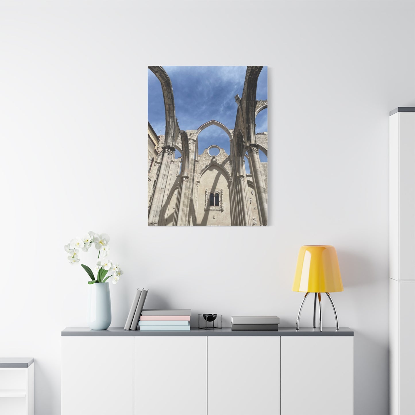 Carmo Convent in Lisbon, Portugal Matte Canvas Print