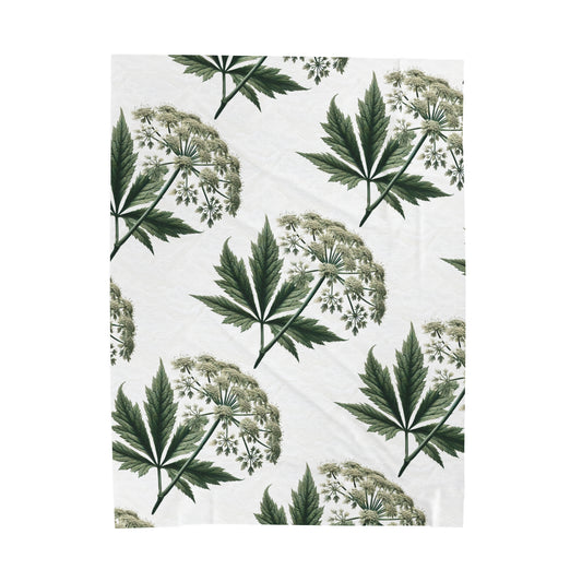 Poison Hemlock Throw Blanket