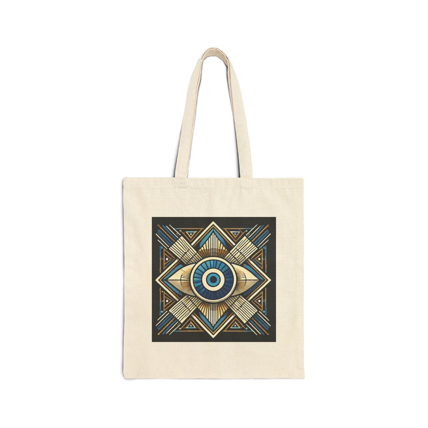 Mystic Nazar Evil Eye Canvas Tote Bag