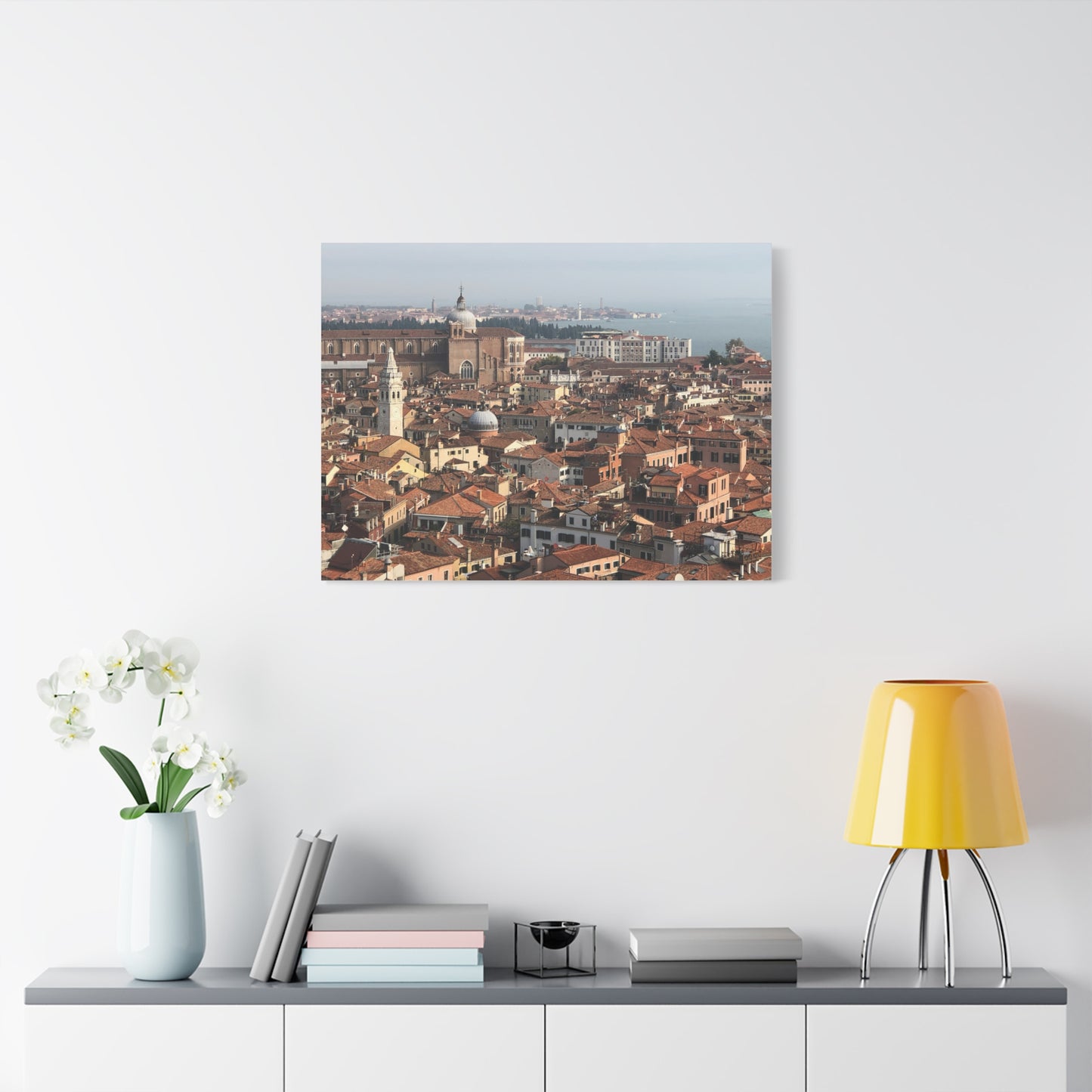 Venetian Cityscape Matte Canvas Print