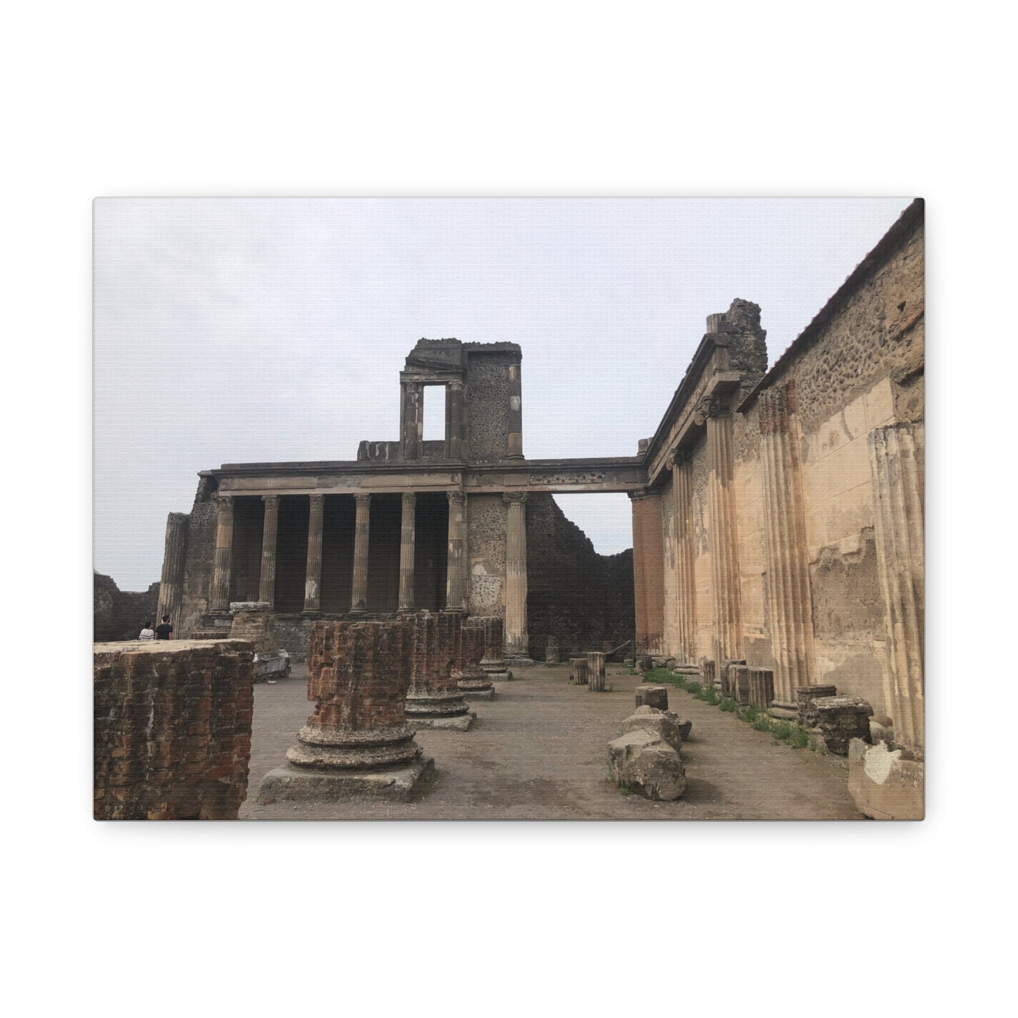 Ruins of Pompeii Matte Canvas Print